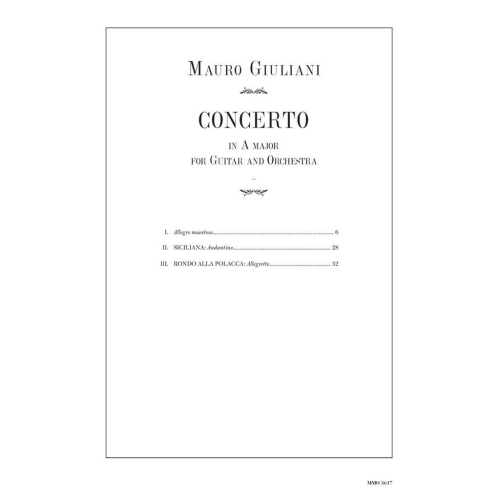 Giuliani - Guitar Concerto No. 1 in A Major