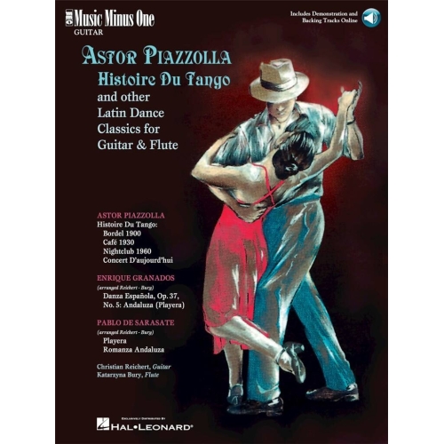 Piazzolla - Histoire du Tango and other Latin Classics for Guitar & Flute Duet - Music Minus One