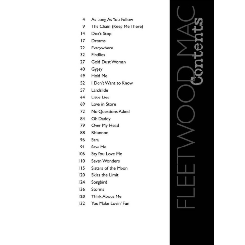 Fleetwood Mac - Anthology (Piano, Vocal, Guitar)
