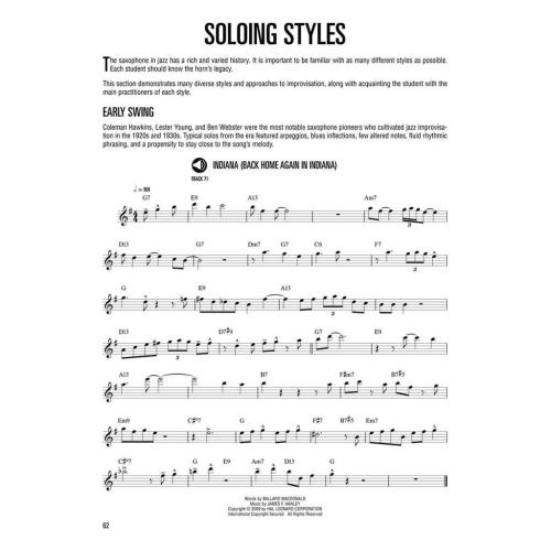 Hal Leonard Saxophone Method: Jazz Saxophone - Tenor