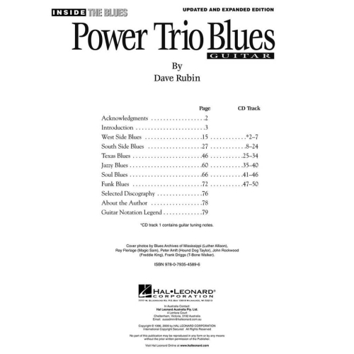 Dave Rubin: Power Trio Blues: Updated & Expanded Edition