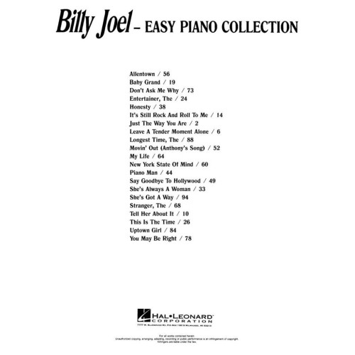 Easy Piano Collection