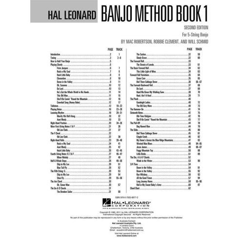 Hal Leonard Banjo Method Vol. 1 5-String Banjo