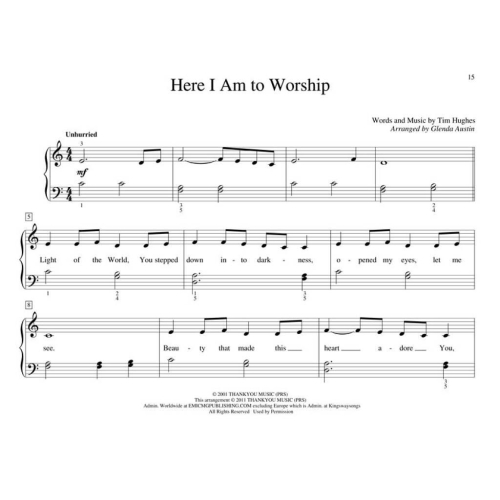 John Thompson’s First Worship Songs