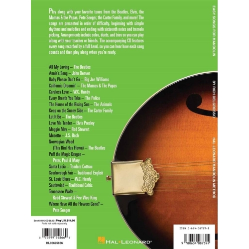 Easy Songs for Mandolin