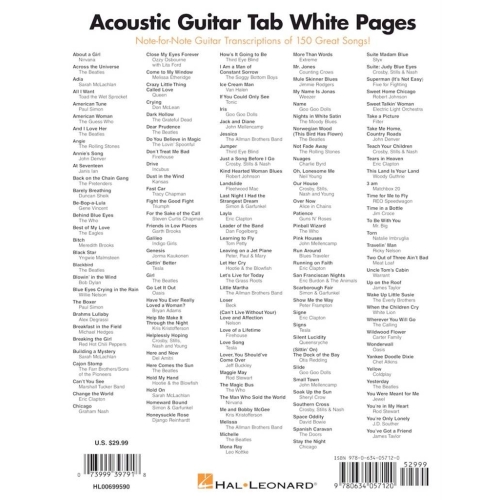 Acoustic Guitar Tab White Pages