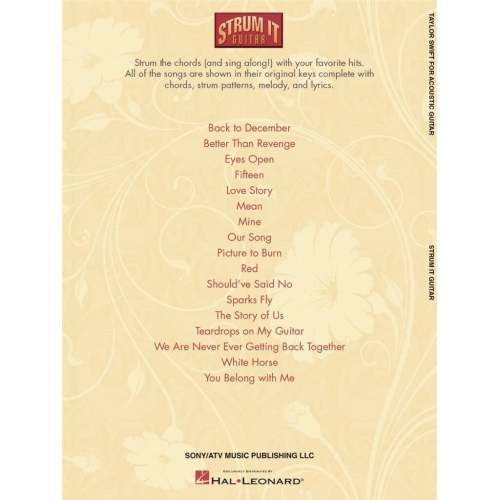Taylor Swift for Acoustic Guitar
