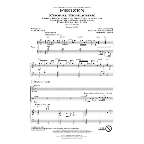Frozen - Choral Highlights