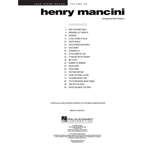 Henry Mancini 20 Selections