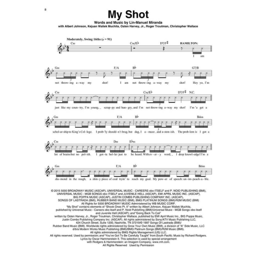 Hamilton - 10 Selections from the Hit Musical
