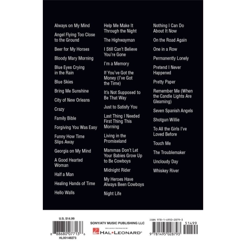 Willie Nelson - Guitar Chord Songbook