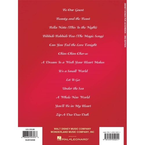 Disney Songs for Accordion