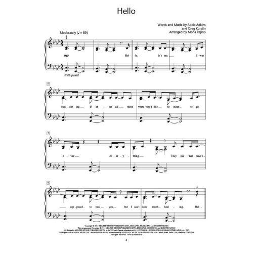 Adele - Intermediate Piano Solos