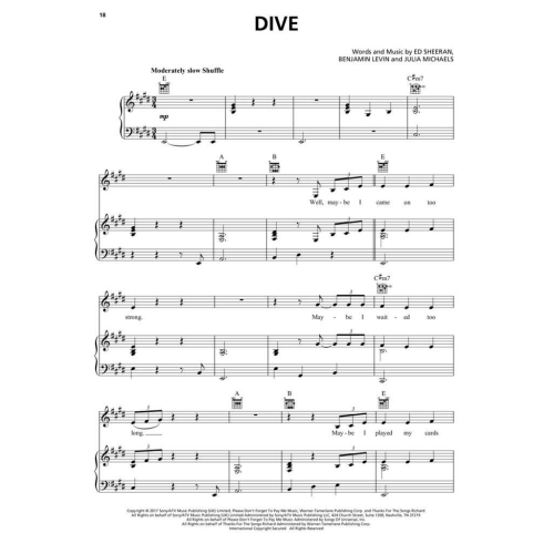 Sheeran, Ed: Divide (Piano, Voice, Guitar)