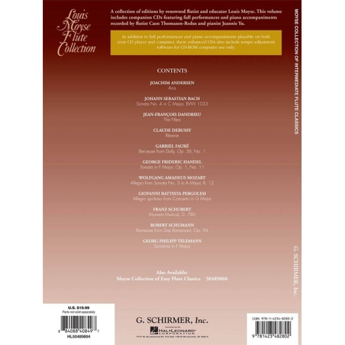 Moyse Collection of Intermediate Flute Classics