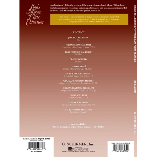 Moyse Collection of Intermediate Flute Classics