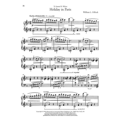 20th Century American Composers - Intermed. Level