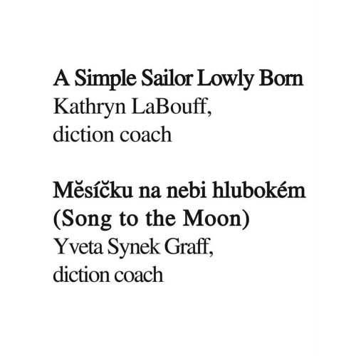 Diction Coach - G. Schirmer Opera Anthology