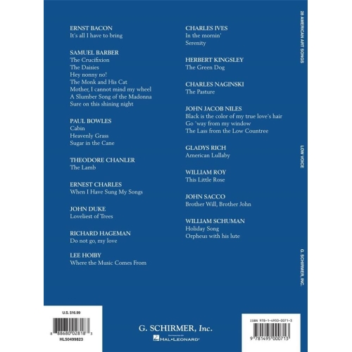 28 American Art Songs