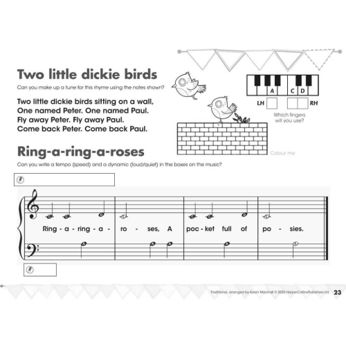 Marshall, Karen - Get Set! Piano My First Pieces & Activities