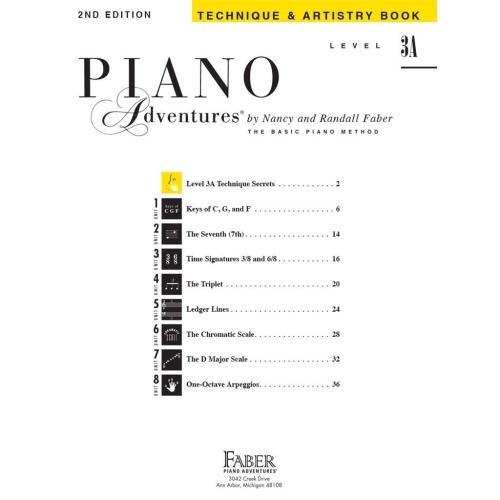 Piano Adventures Technique & Artistry Level 3A