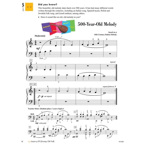Faber & Faber - Piano Adventures Performance Book Level 1