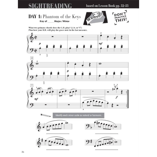 Piano Adventures Sightreading Level 3B