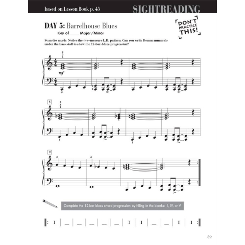 Faber & Faber - Piano Adventures Sightreading Level 3B