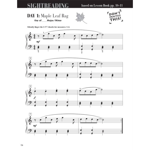 Faber & Faber - Piano Adventures Sightreading Level 4