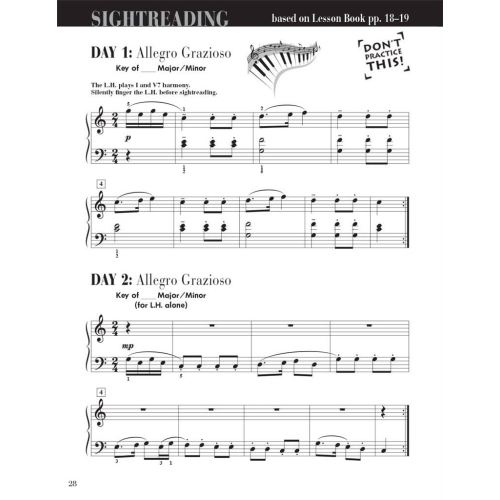 Faber & Faber - Piano Adventures Sightreading Level 4