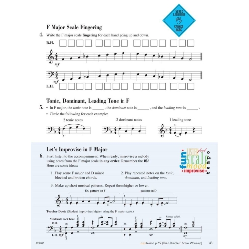 Faber & Faber - Piano Adventures Theory Book Level 2B