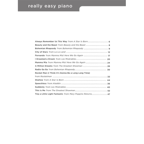 Really Easy Piano: Movie Musicals