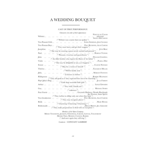 Berners, Lord - A Wedding Bouquet