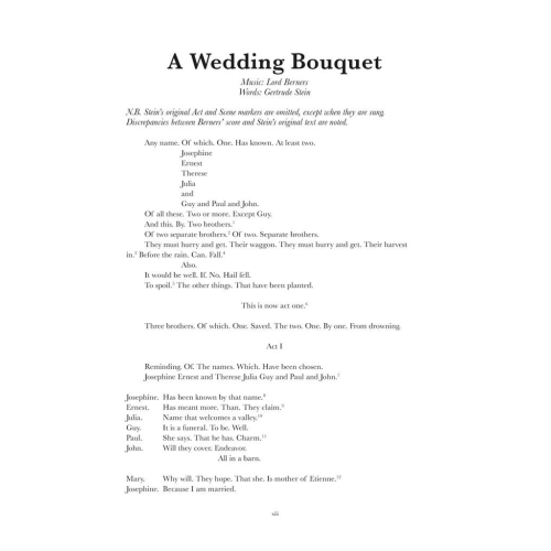 Berners, Lord - A Wedding Bouquet