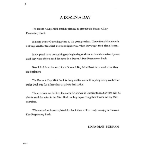 A Dozen a Day Mini Book
