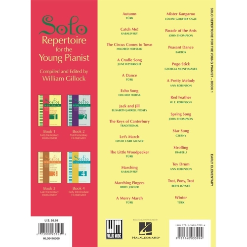 Solo Repertoire for the Young Pianist, Book 1