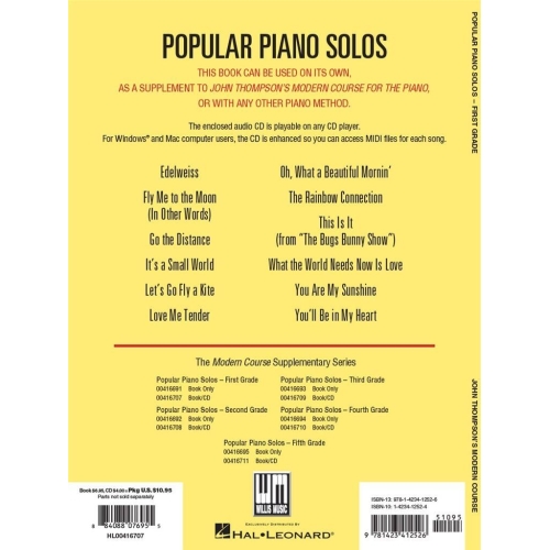 Thompson, John - Popular Piano Solos - Grade 1