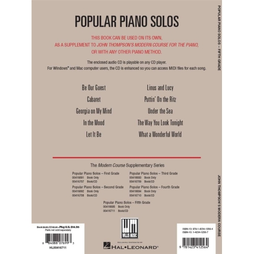 Thompson, John - Popular Piano Solos - Grade 5