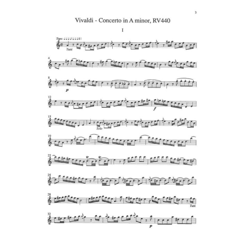 Vivaldi, Antonio - Flute Concerti in D Major, G Major, A Minor