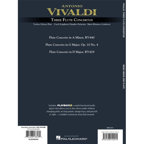 Vivaldi, Antonio - Flute Concerti in D Major, G Major, A Minor