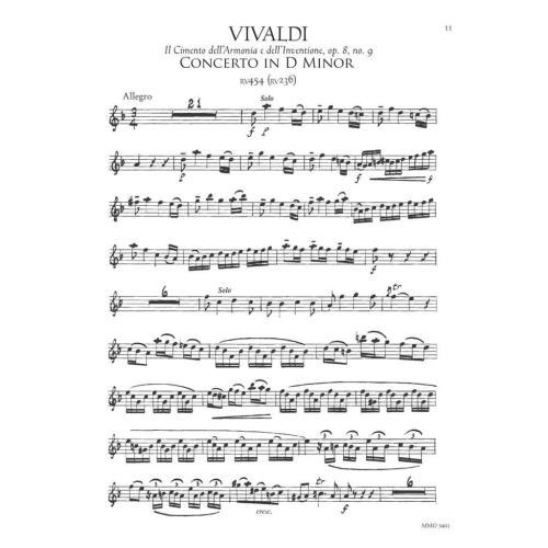 Oboe Concerti: TELEMANN F minor: HANDEL No. 8 in B-flat major: VIVALDI D minor, RV454(236) (online audio)