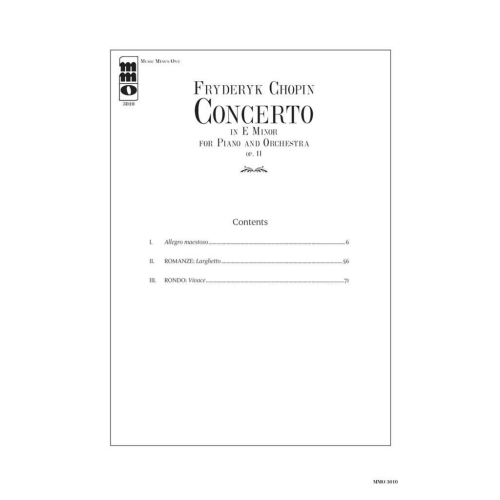 Chopin, Frédéric - Concerto in E Minor, Op. 11