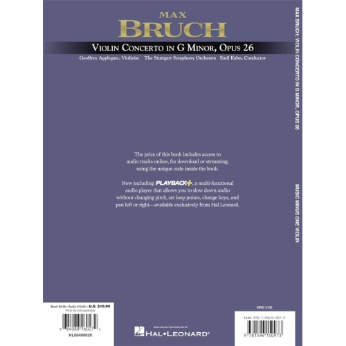 Bruch, Max - Violin Concerto No. 1 in G Minor, Op. 25