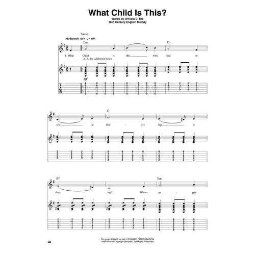 Guitar Play-Along Volume 62: Christmas Carols