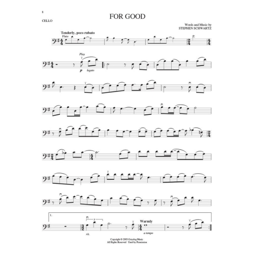 Hal Leonard Instrumental Play-Along: Wicked (Cello)