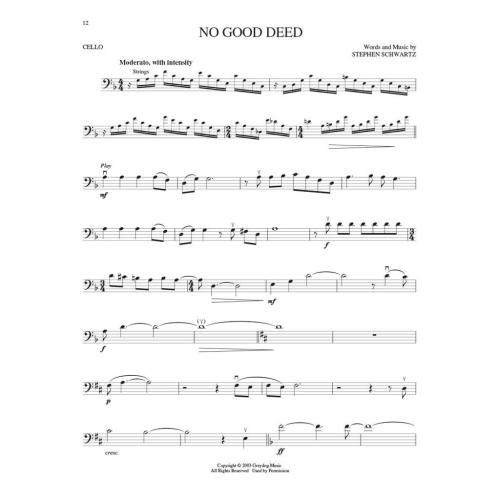 Hal Leonard Instrumental Play-Along: Wicked (Cello)