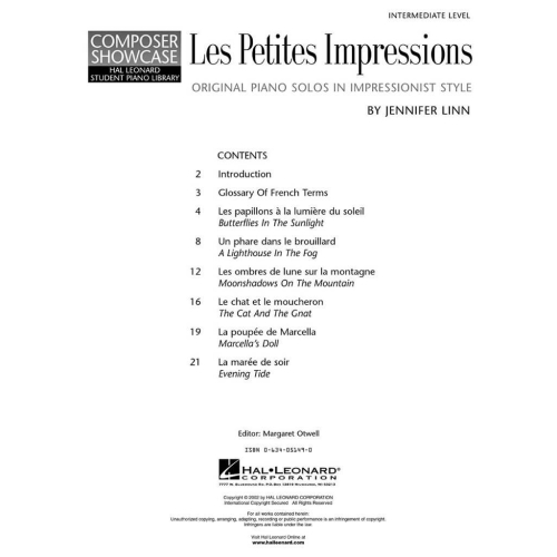 Composer Showcase: Jennifer Linn - Les Petites Impressions