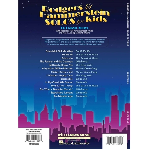 Rodgers & Hammerstein Solos for Kids