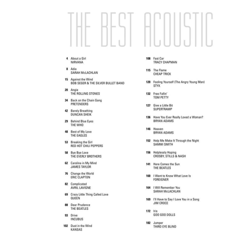 The Best Acoustic Rock Songs Ever
