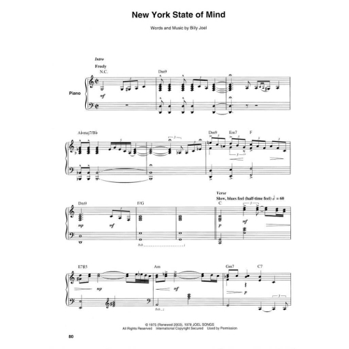 The Billy Joel Keyboard Book